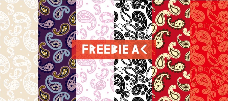 ペイズリーパターン素材