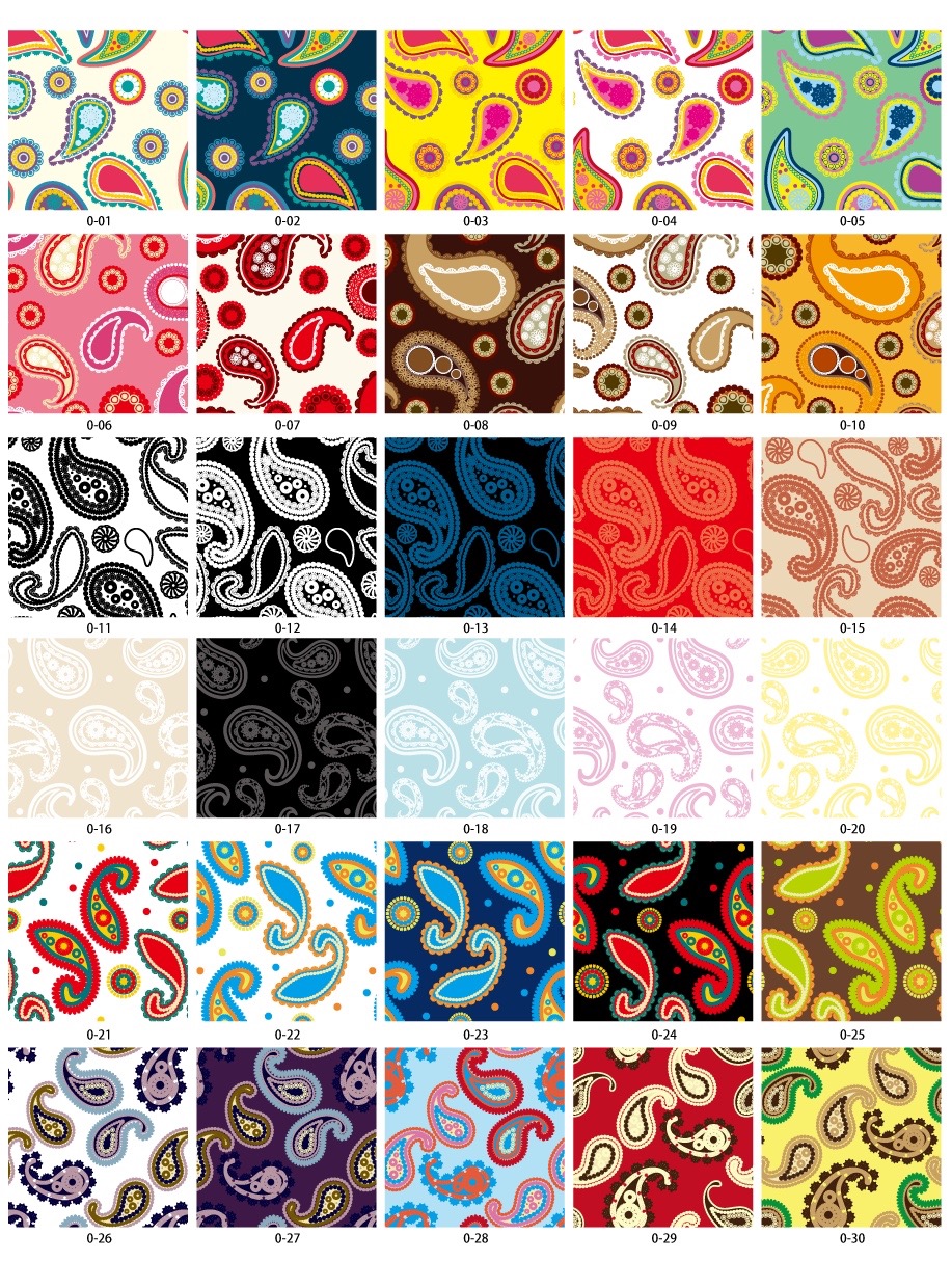 ペイズリーパターン素材