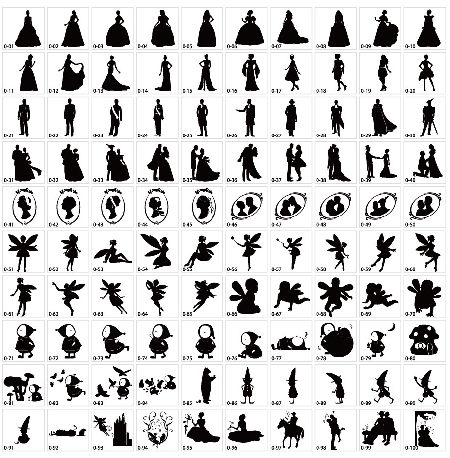Fairy tail silhouette material