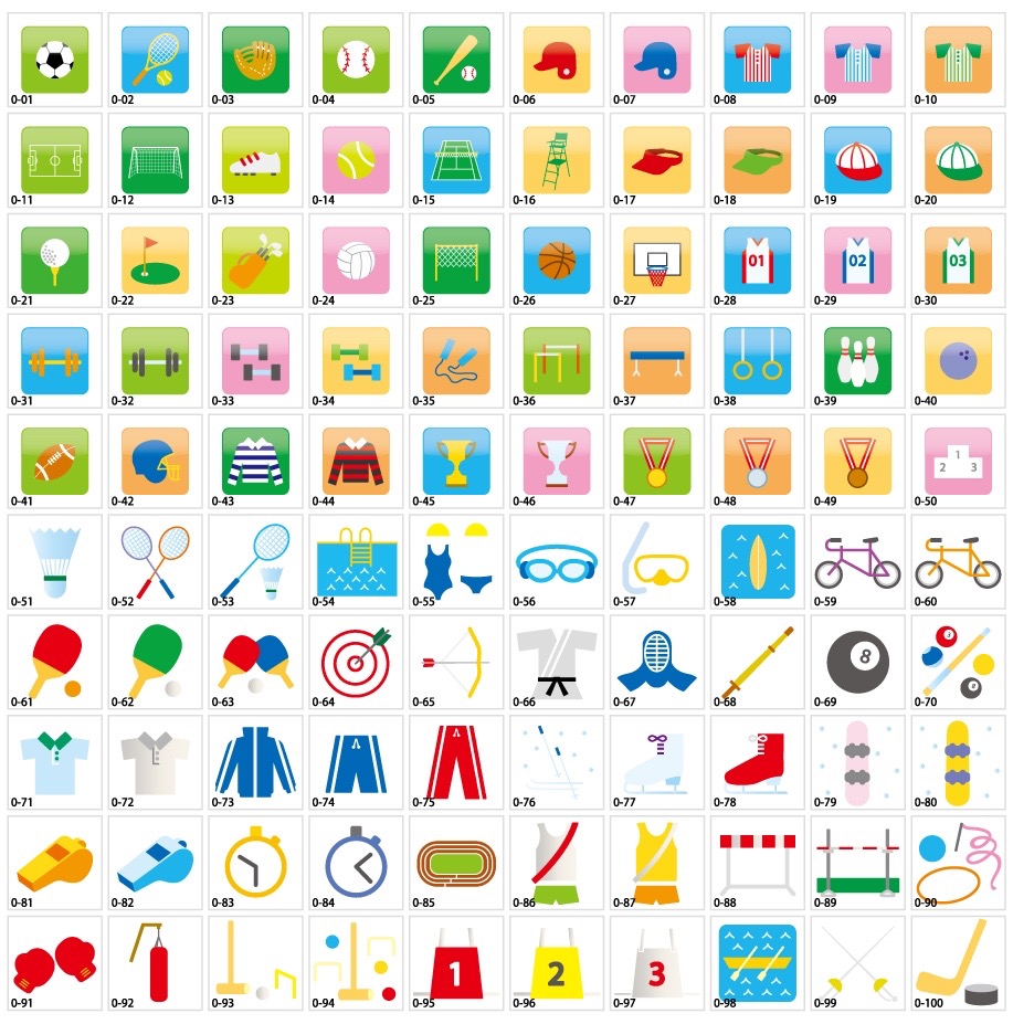 スポーツアイコン素材