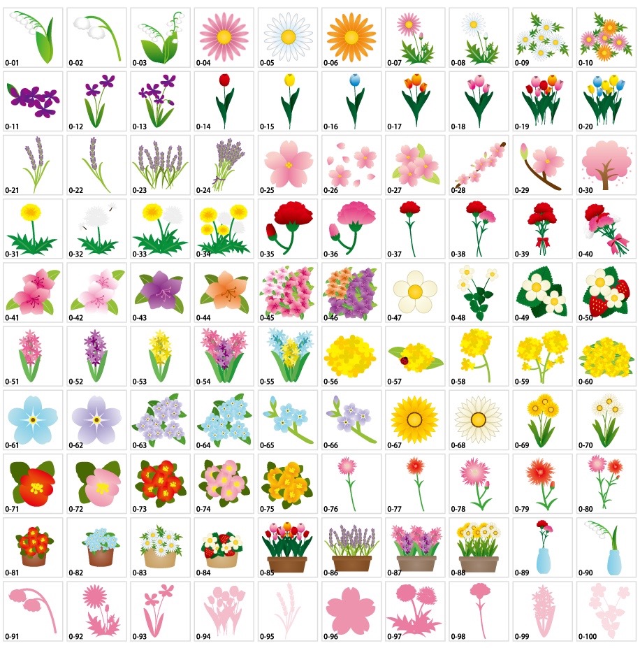 Tài liệu minh họa hoa mùa xuân