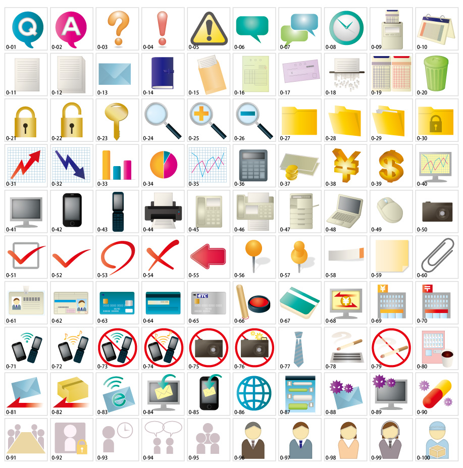 วัสดุไอคอนธุรกิจ