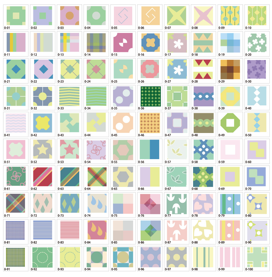 柔和的顏色圖案材料