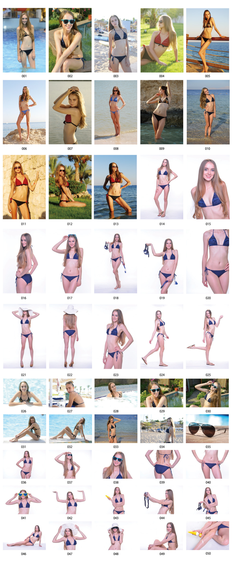 外国人水着モデル写真素材