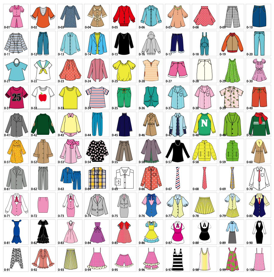 Clothes of illustration 