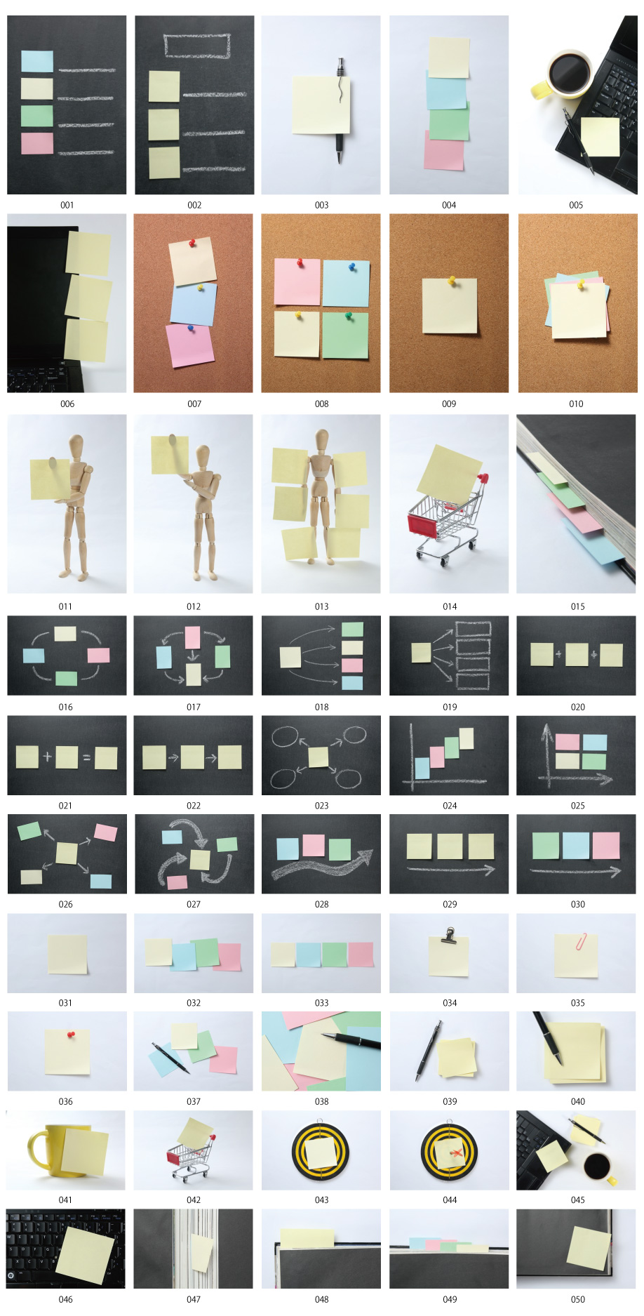 付箋の写真素材