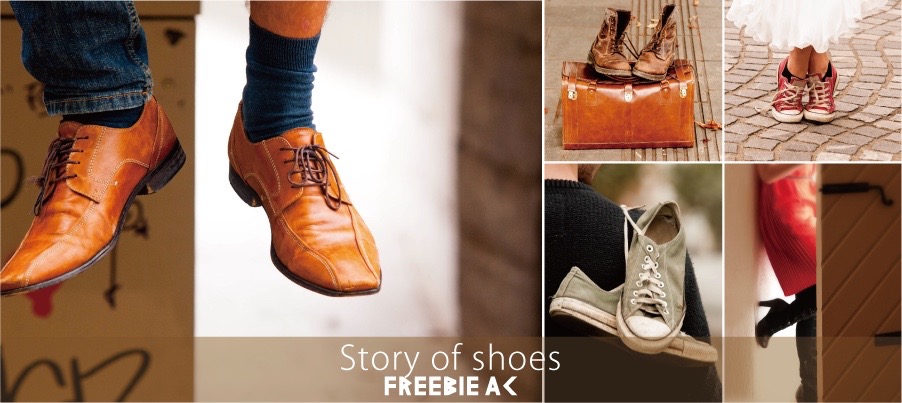 風景與鞋子圖片素材