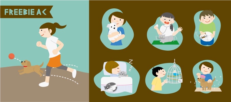 ペットライフのイラスト素材