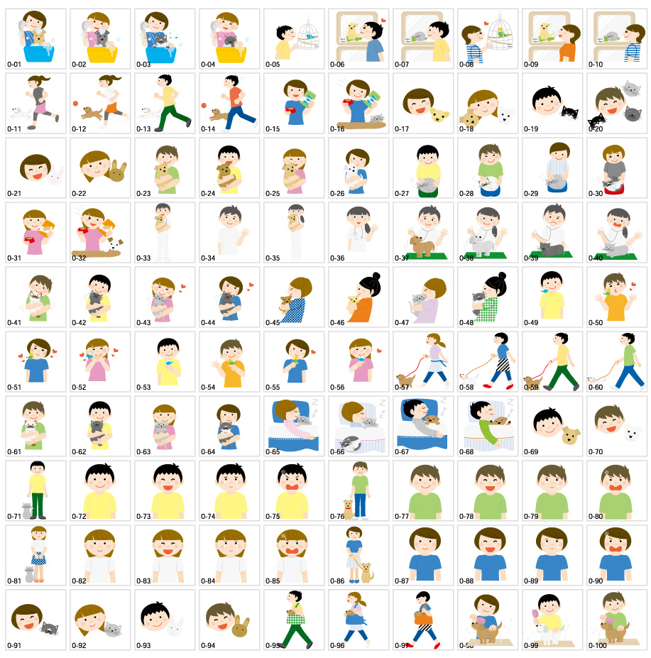 ペットライフのイラスト素材