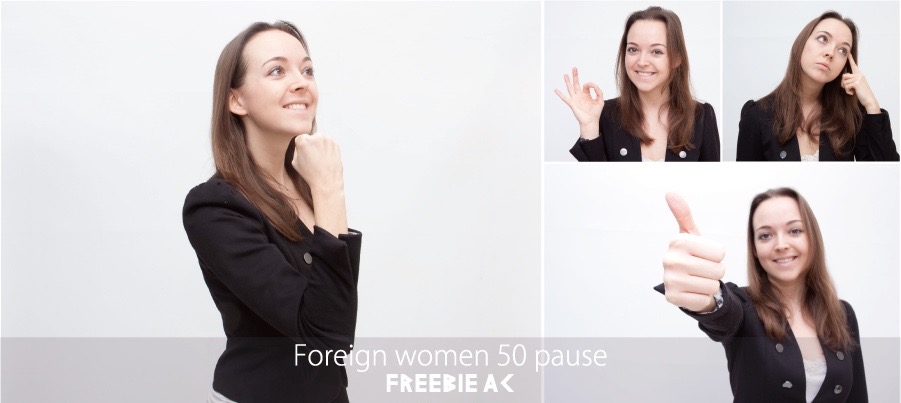 外国人女性50ポーズ写真素材 無料素材ならフリービーac