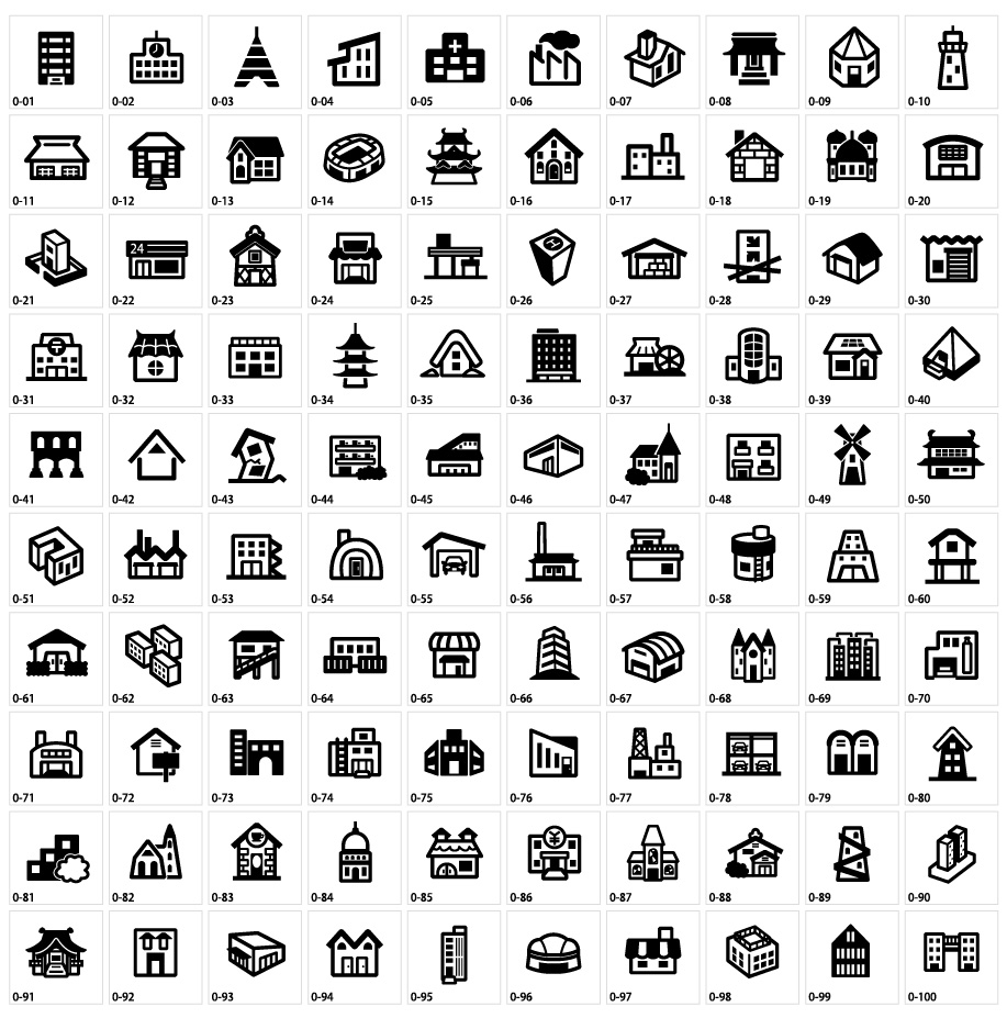 Tài liệu biểu tượng nhà máy