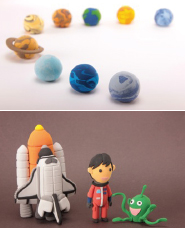 Clay Planets and Space Stock Photos