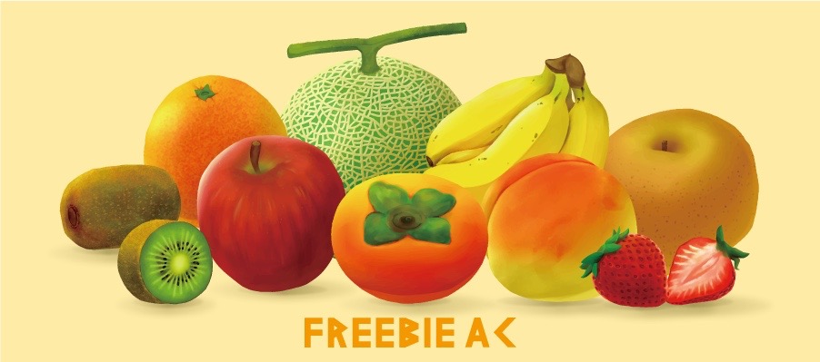 Realistic fruit illustration