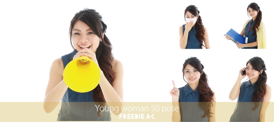Japanese women pose 50 Stock Photos vol.11