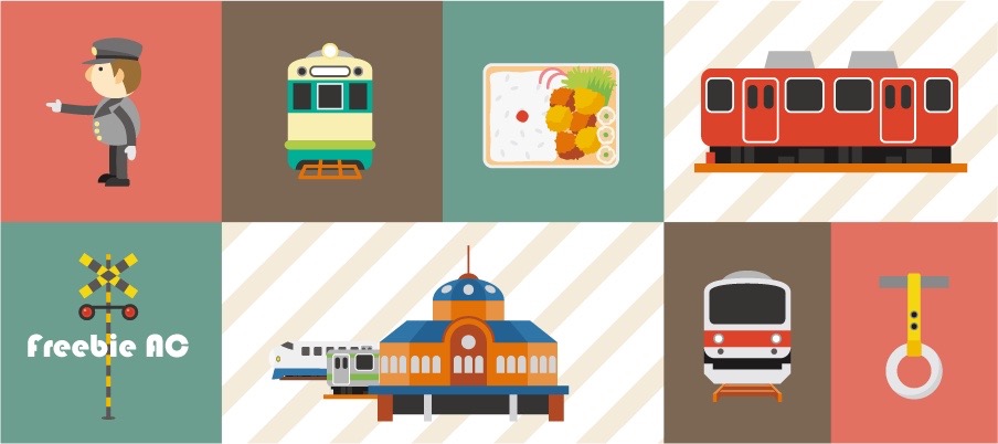 駅 電車のイラスト素材 無料素材ならフリービーac