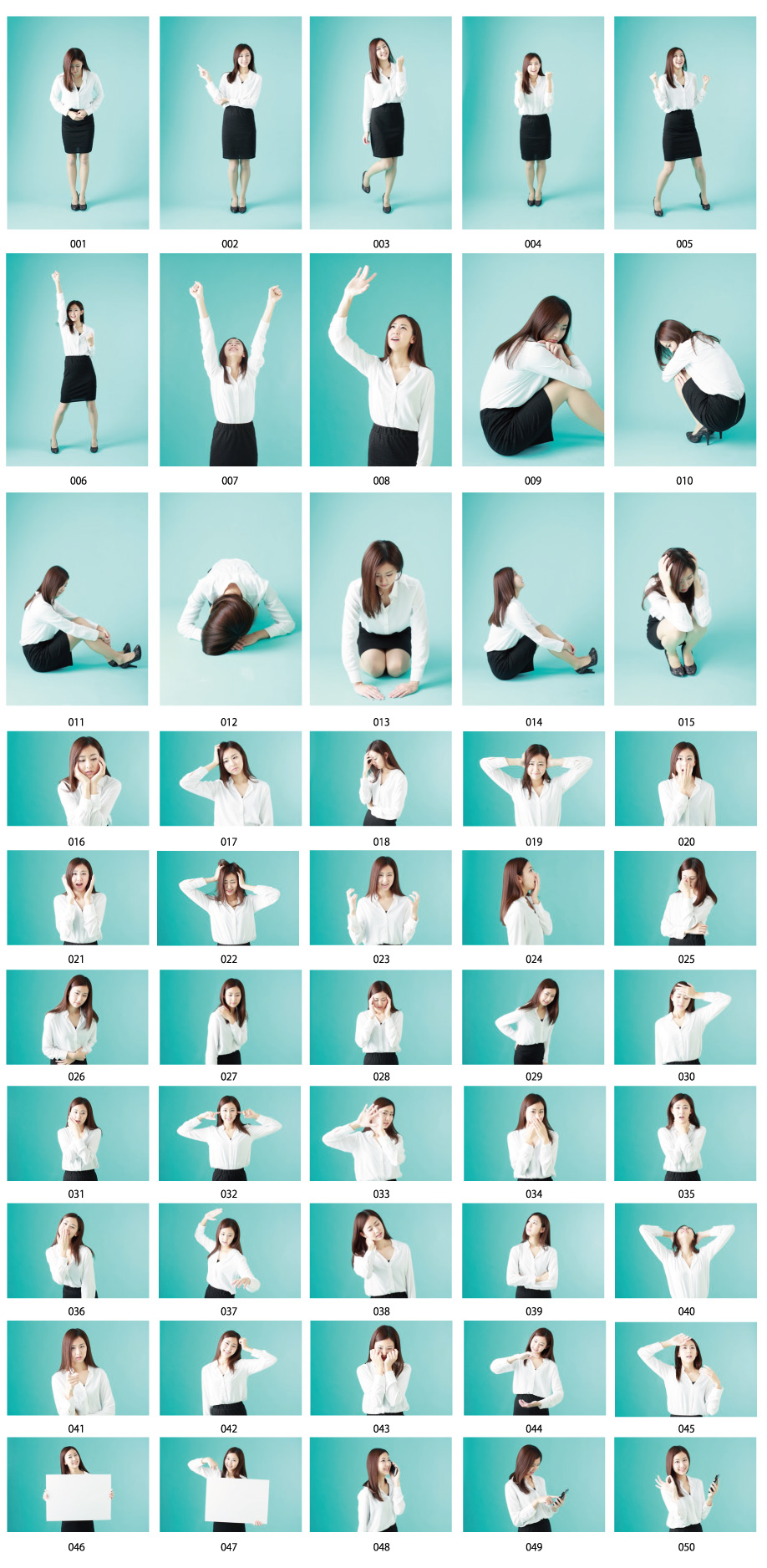 年輕女子50姿勢照片素材第4卷