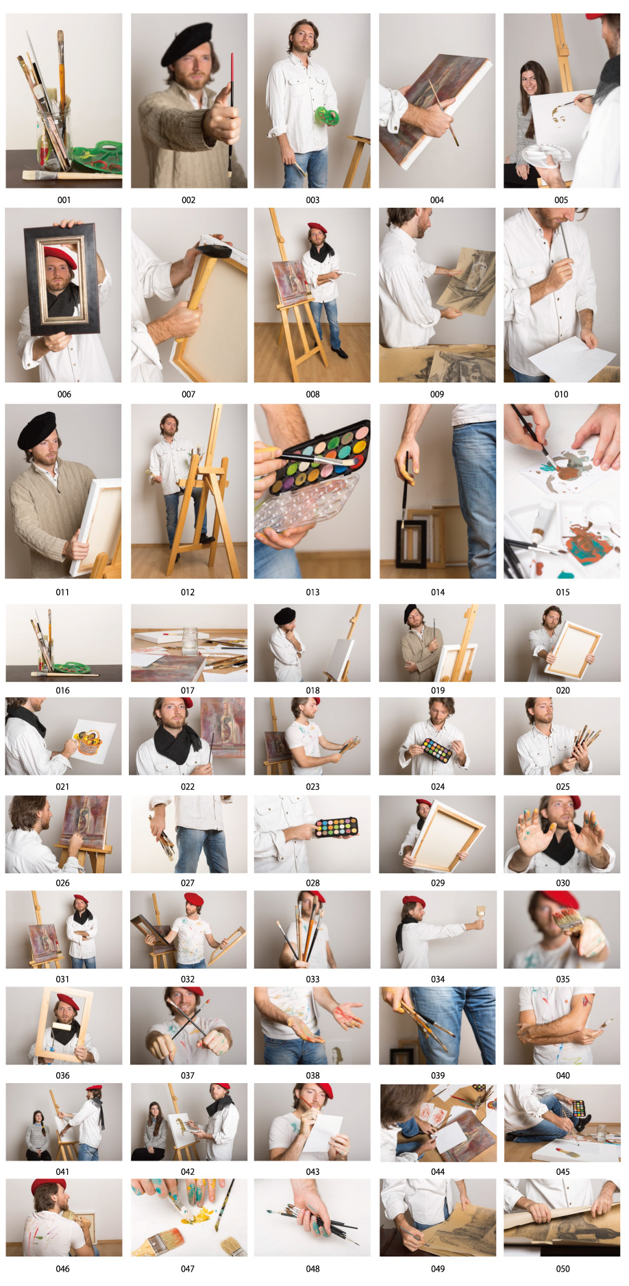 画家の写真素材