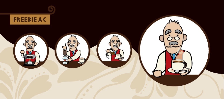 Illustration of the coffee shop