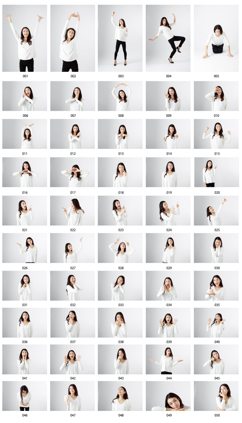 年輕女子50姿勢照片素材第5卷