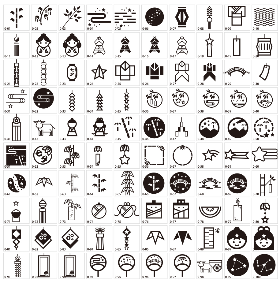 七夕アイコン素材