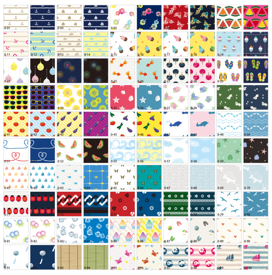 여름 패턴 소재