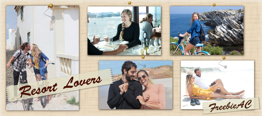 一對夫婦在度假區圖片素材第2卷