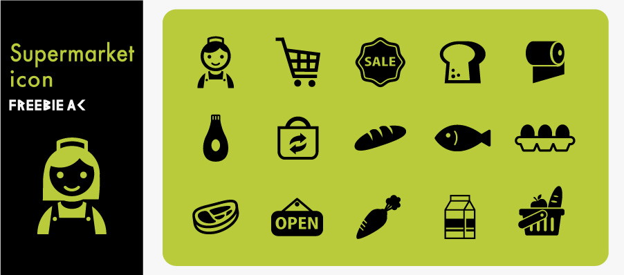 Supermarket silhouette icon