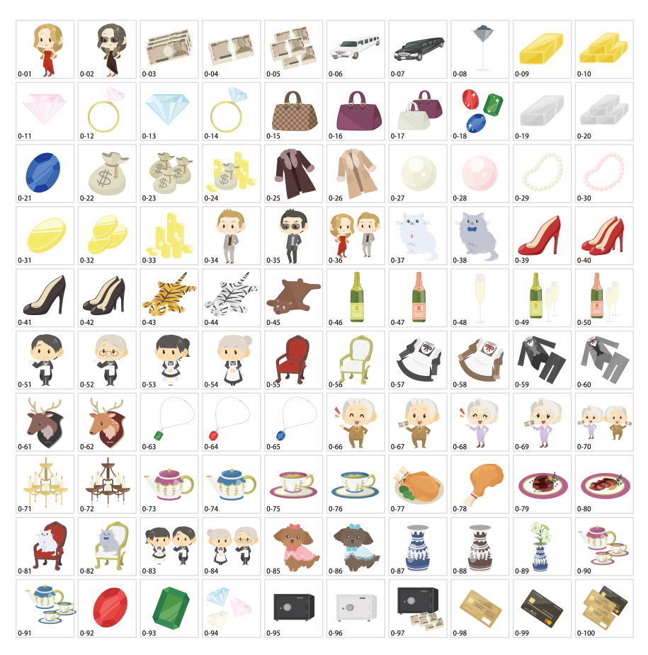 お金持ちのイラスト素材