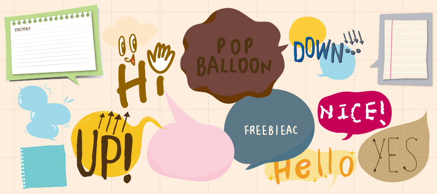 Pop ballon illustration