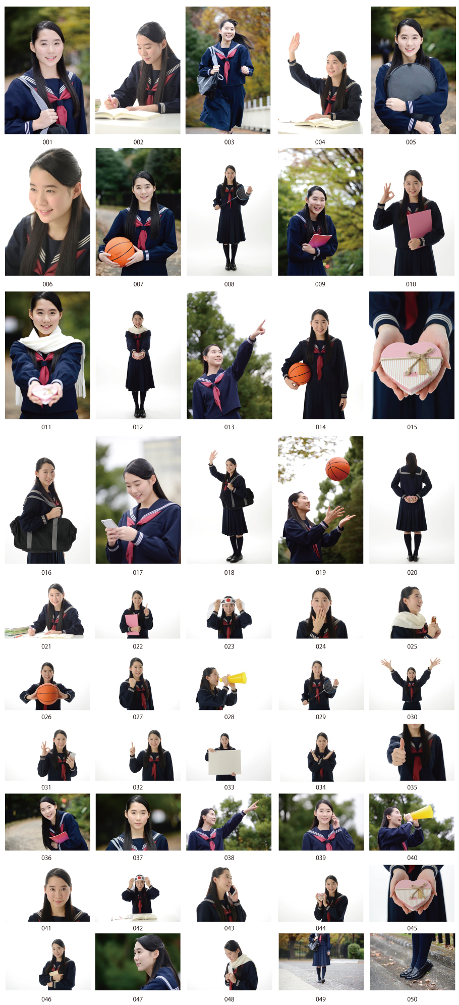 School girl winter photos