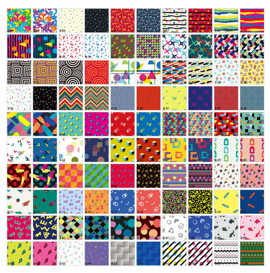 幾何時尚圖案的材料