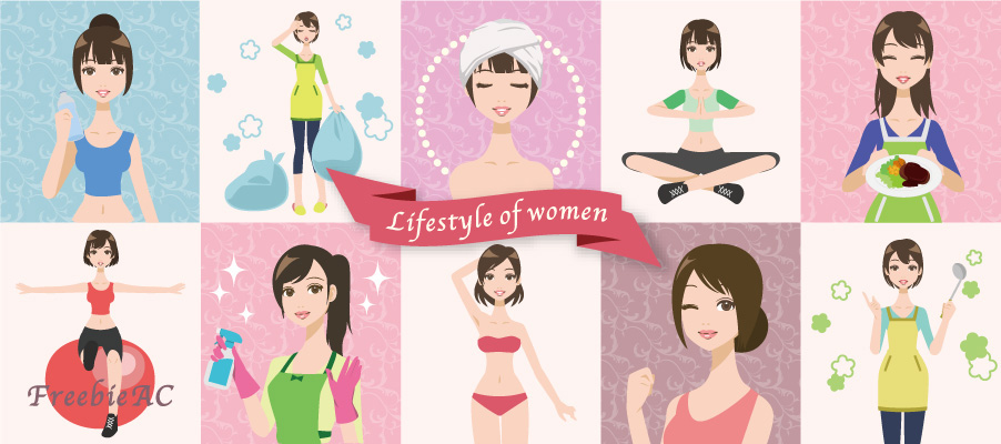 Women lifestyle illustration