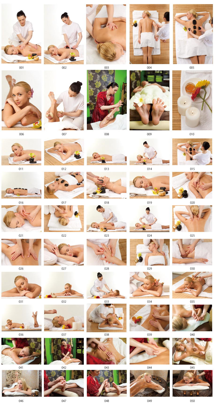 外国人エステ写真素材