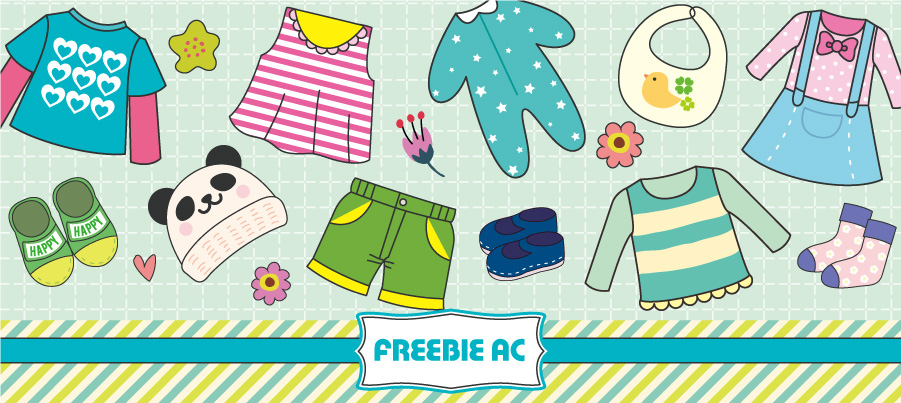 Children's clothing illustration