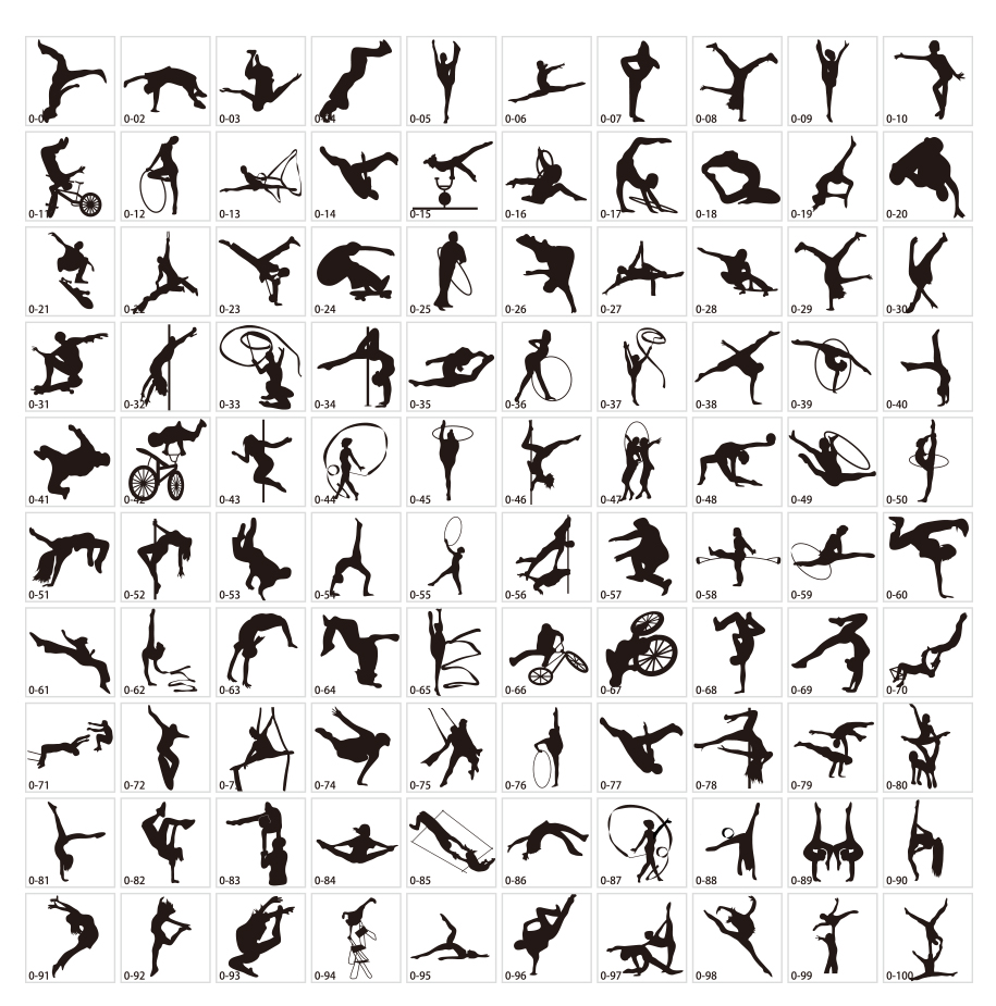 アクロバットシルエット素材