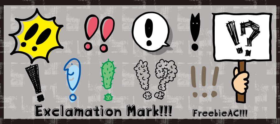 Exclamation mark illustration