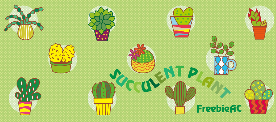 Succulent plant illustration