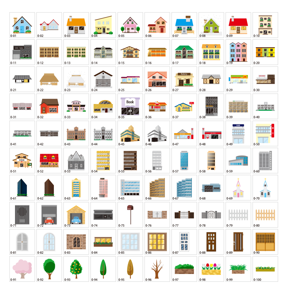 House building illustration