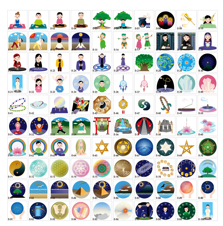 スピリチュアルイラスト素材