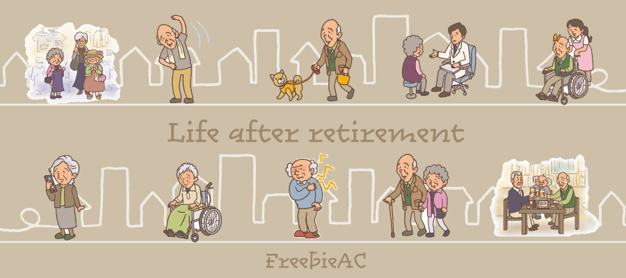 Retired life illustration