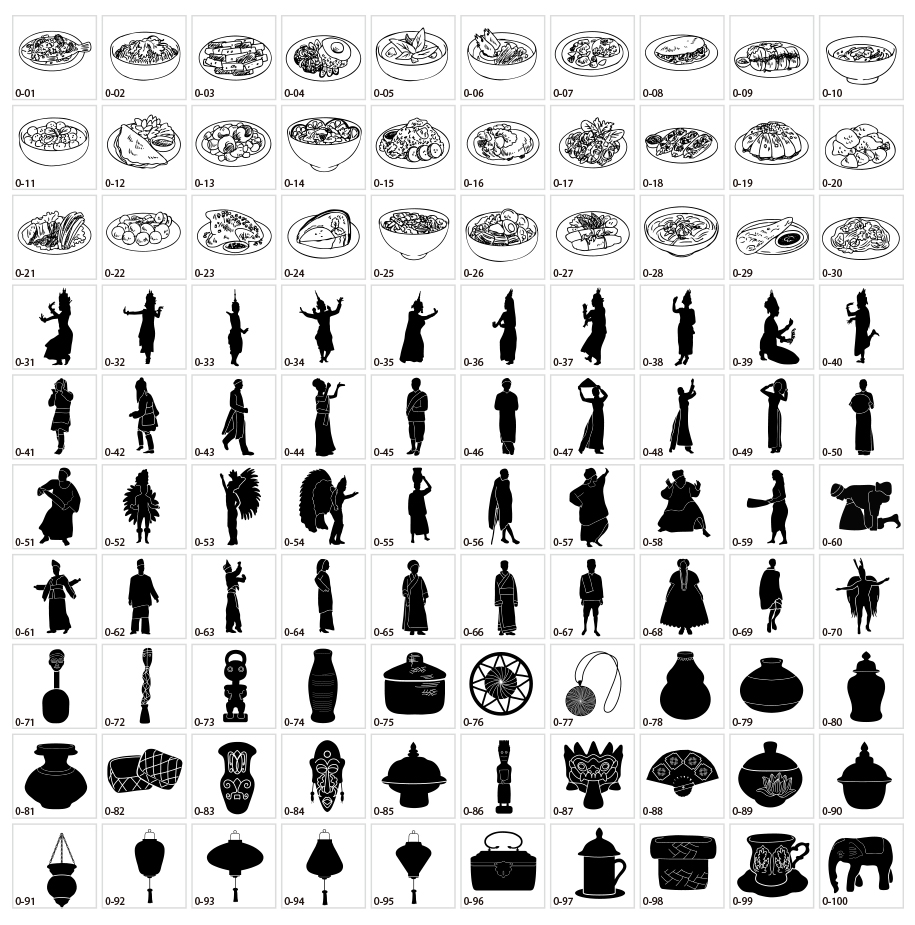 วัสดุภาพเงาชาติพันธุ์