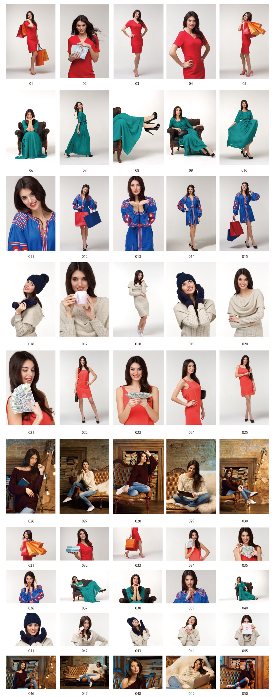 五位女性的外國女性的照片素材