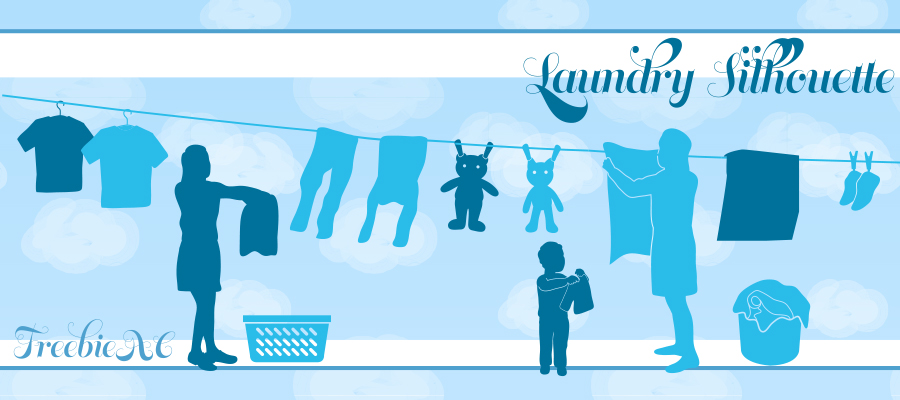 Launrdy silhouette