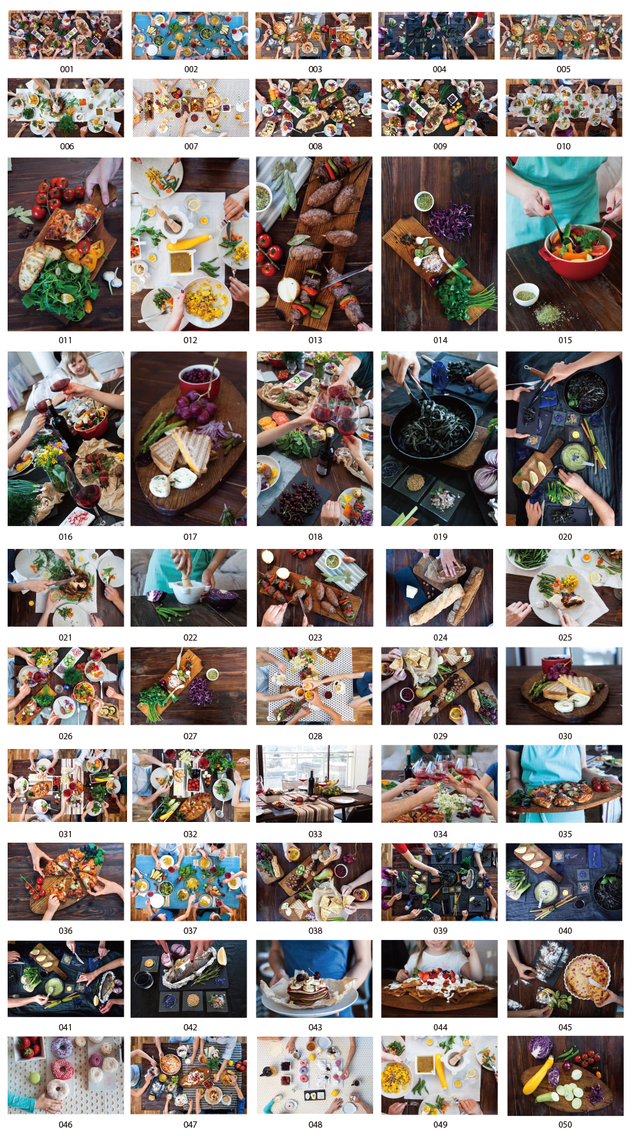 食事風景の写真素材