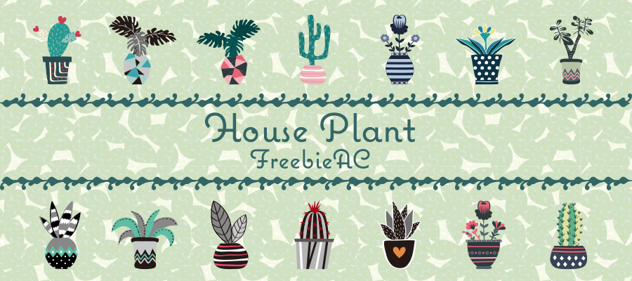 House plants illustration