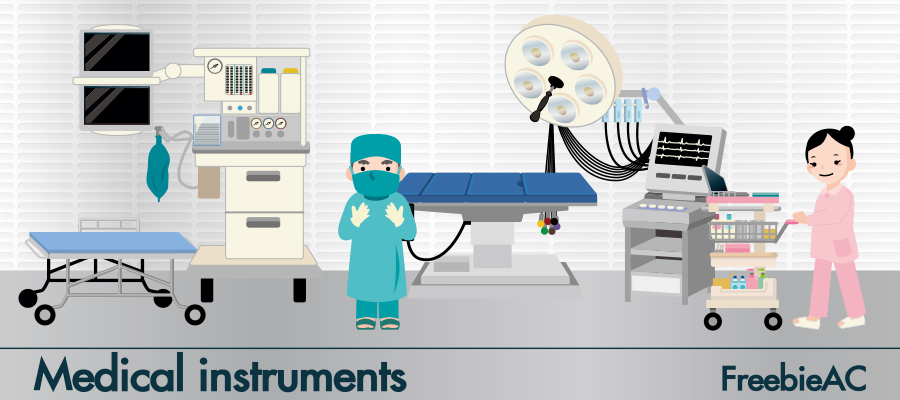 의료 기기의 일러스트 소재