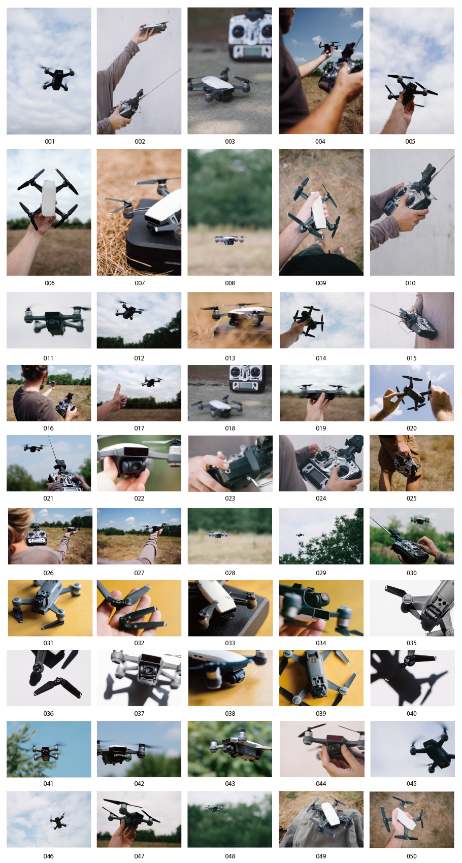 ドローンの写真素材