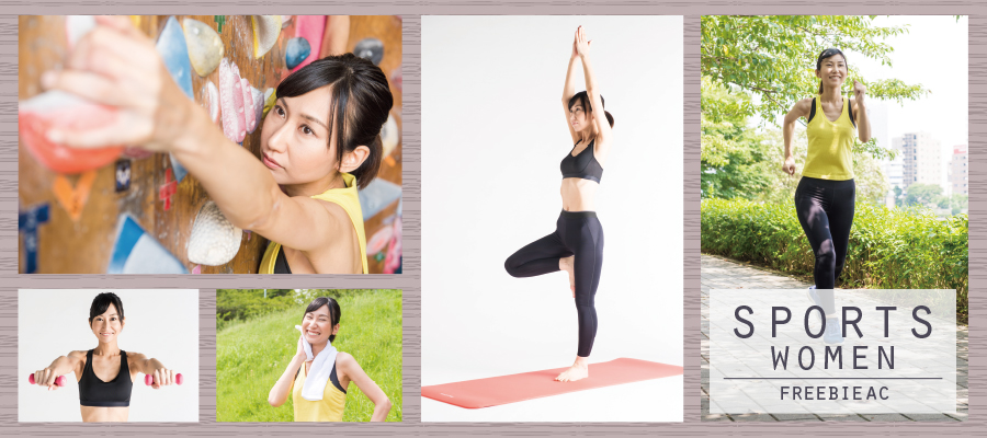 スポーツ女子の写真素材