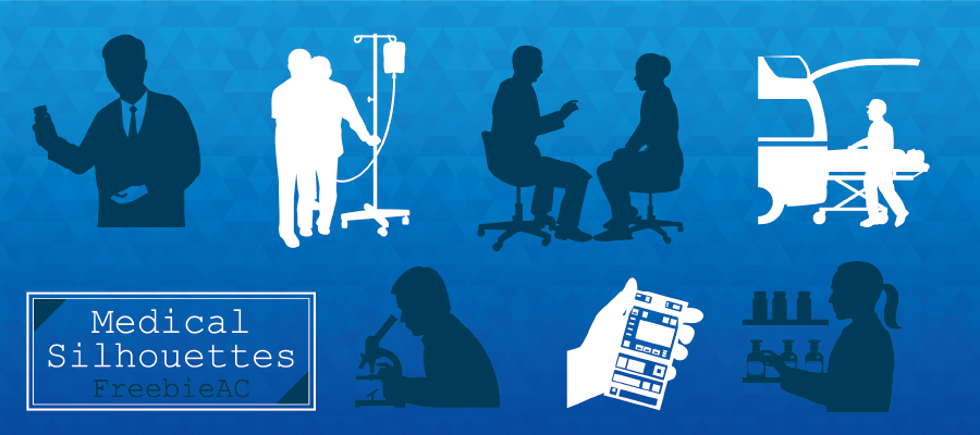 医療系職業シルエット素材 無料素材ならフリービーac