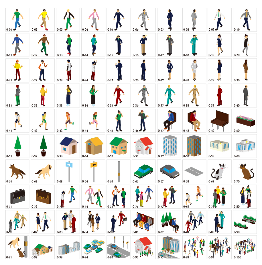 ถนน 3D ไปวัสดุภาพประกอบคน